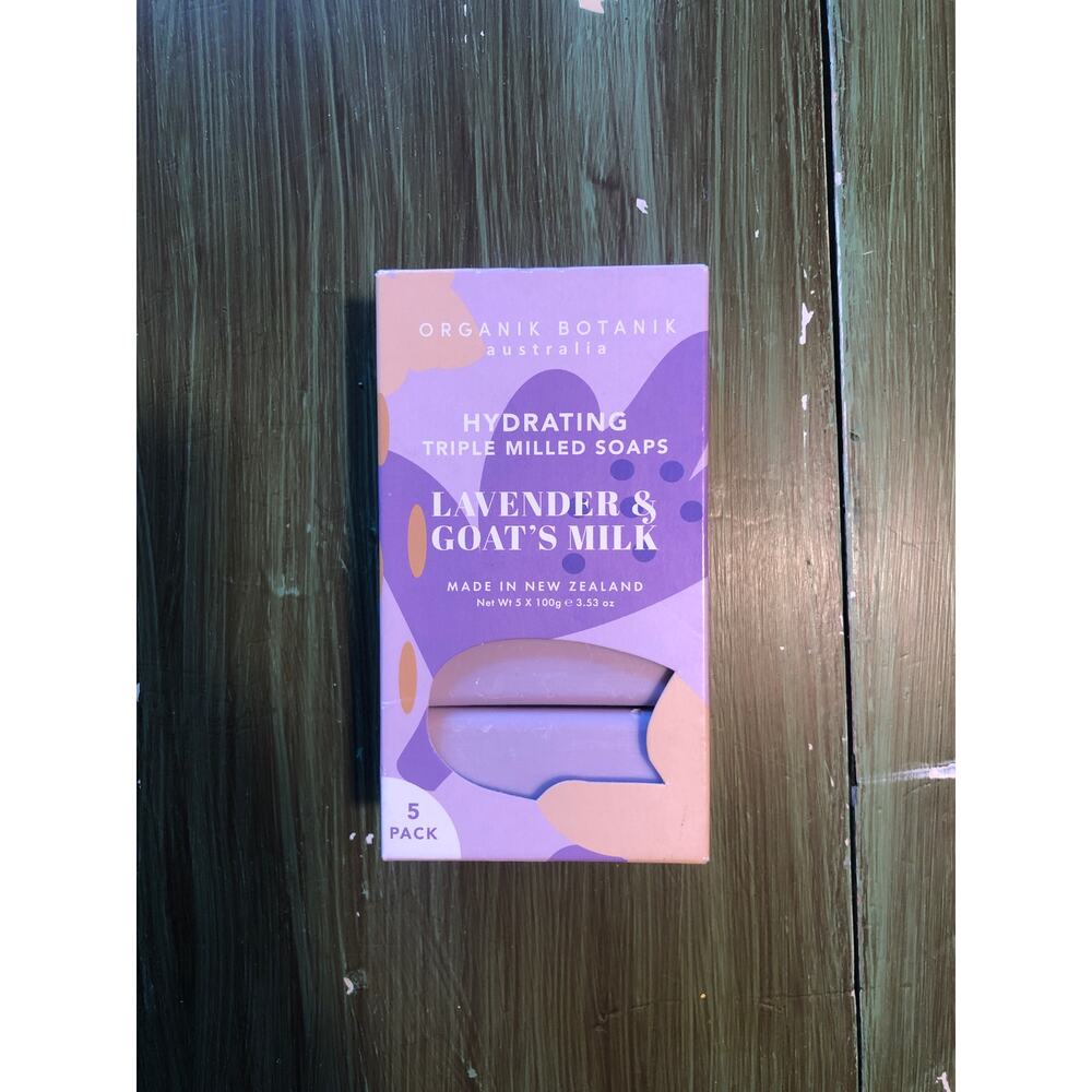 Organik Botanik NEW Australia Hydrating Lavender Goat's Milk Soap 5 Pack